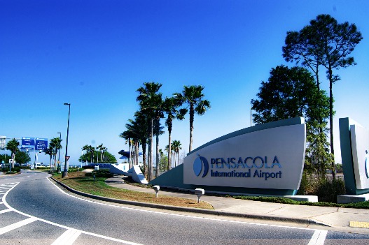 Pensacola International Airport entrance sign